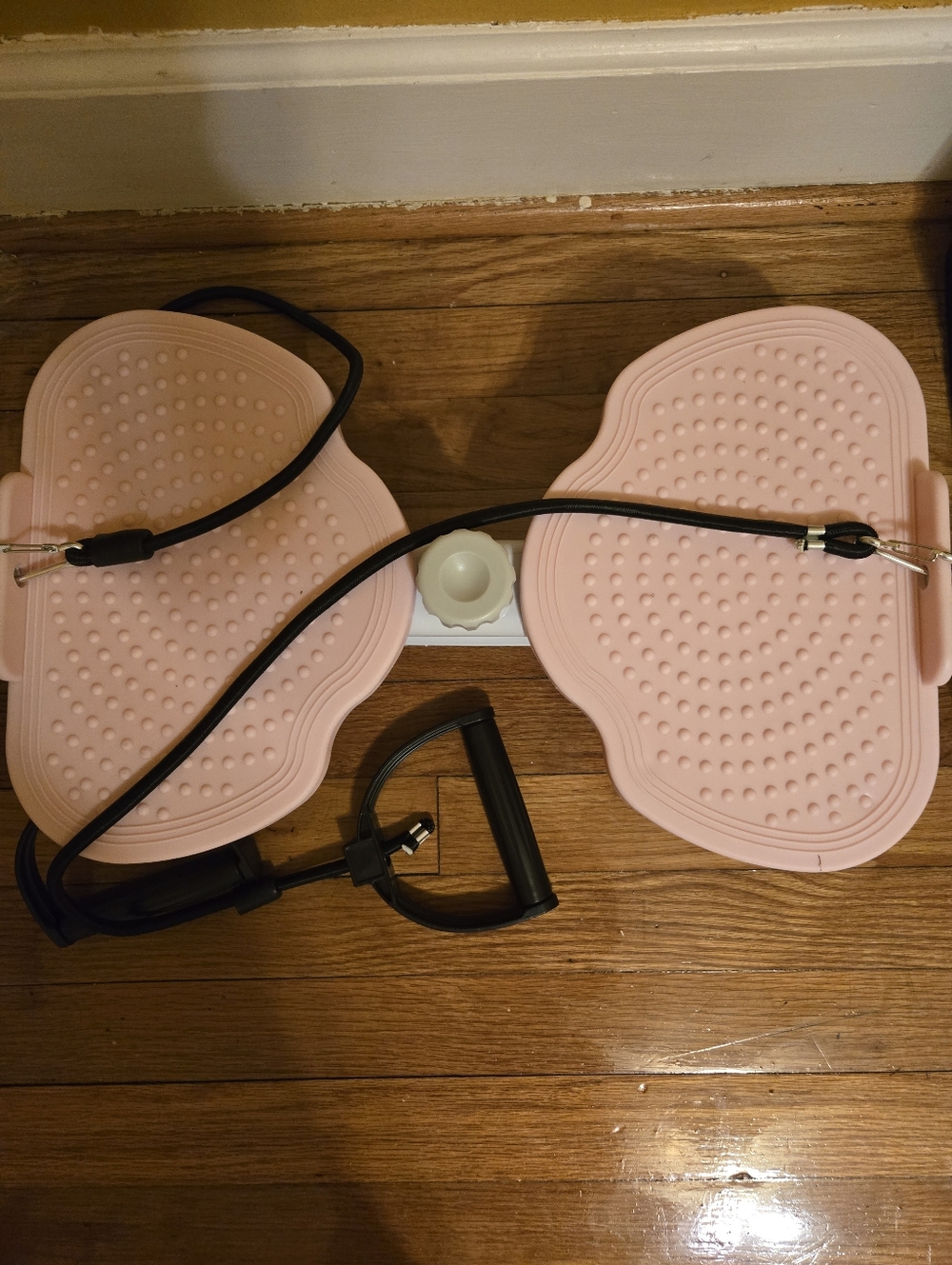 Like New Pink Twist Board with Resistance Bands